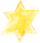 Hanukkah Watercolor Decorative Star Illustration